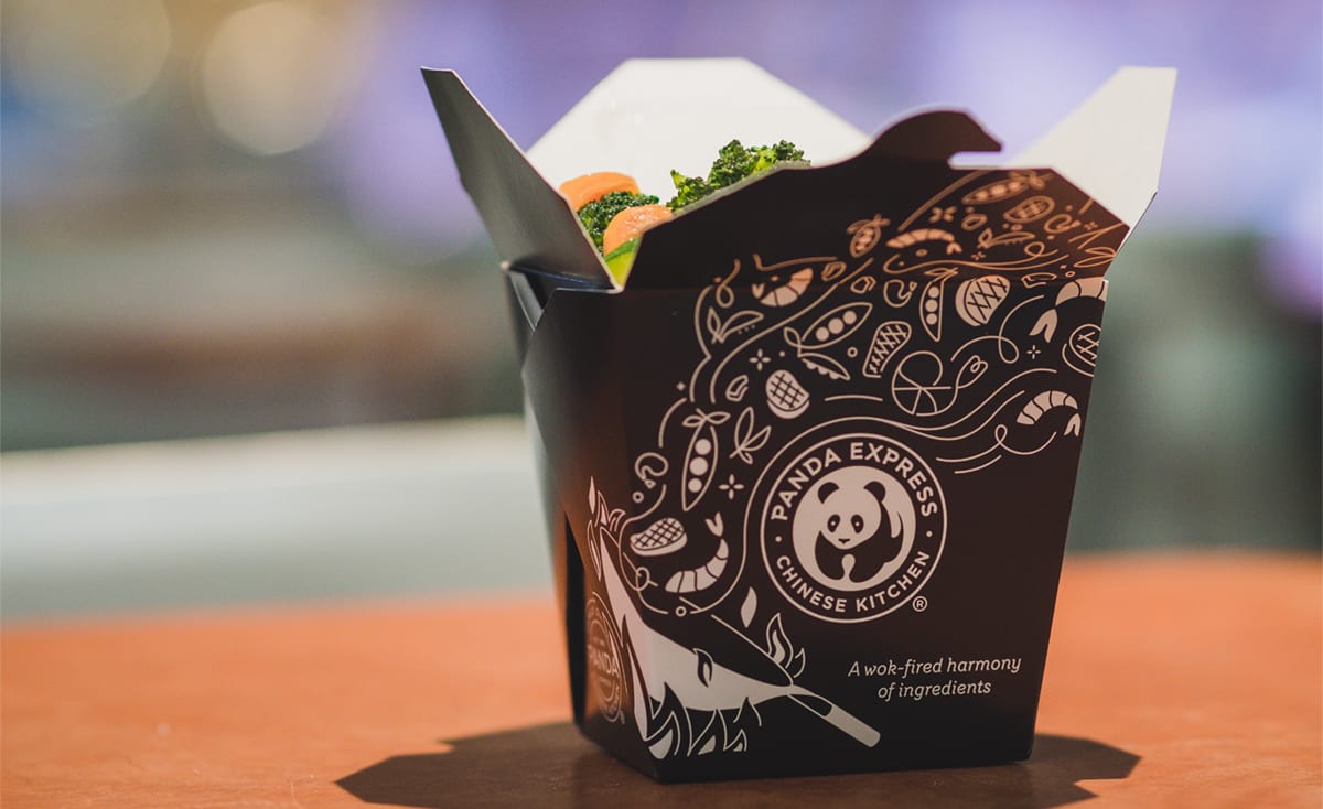Panda Express to-go box